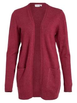 Vila Pullover & Sweatshirts*VIRIL OPEN L/S KNIT CARDIGAN - NOOS dunkellila1