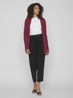 Vila Pullover & Sweatshirts*VIRIL OPEN L/S KNIT CARDIGAN - NOOS dunkellila1