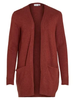 Vila Pullover & Sweatshirts*VIRIL OPEN L/S KNIT CARDIGAN - NOOS dunkelbraun1