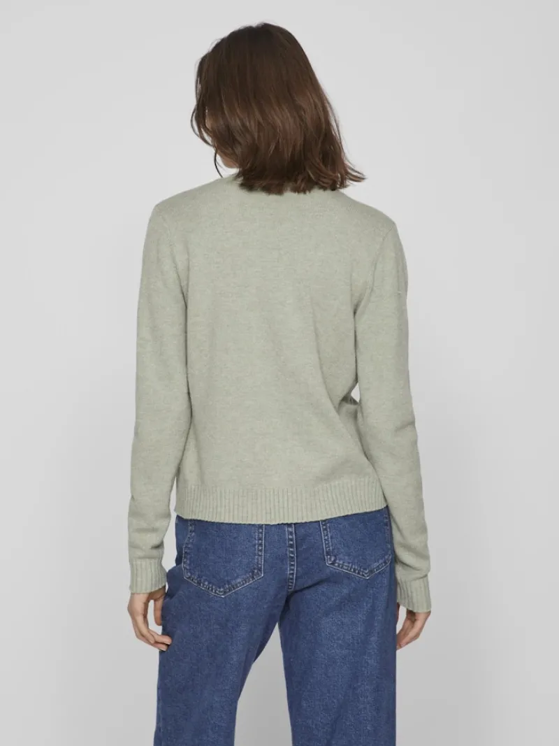 Vila Pullover & Sweatshirts*VIRIL SHORT L/S KNIT CARDIGAN-NOOS oil green