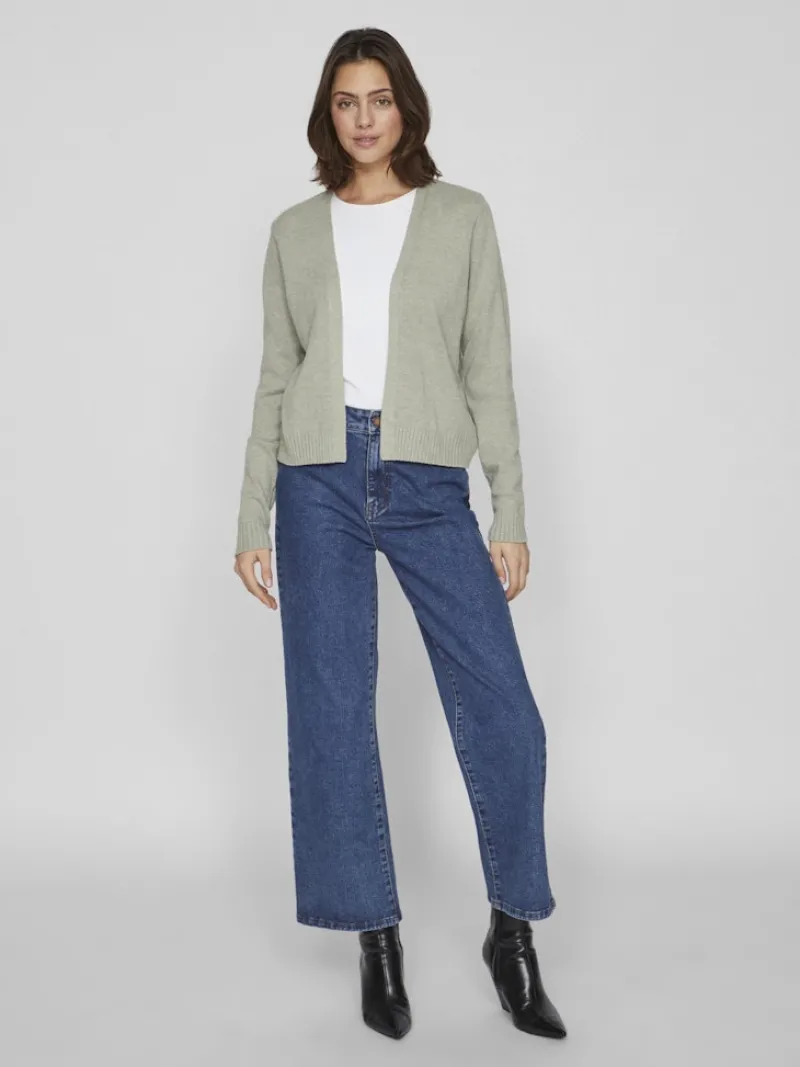 Vila Pullover & Sweatshirts*VIRIL SHORT L/S KNIT CARDIGAN-NOOS oil green