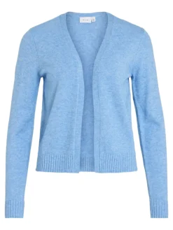 Vila Pullover & Sweatshirts*VIRIL SHORT L/S KNIT CARDIGAN-NOOS blissful blue