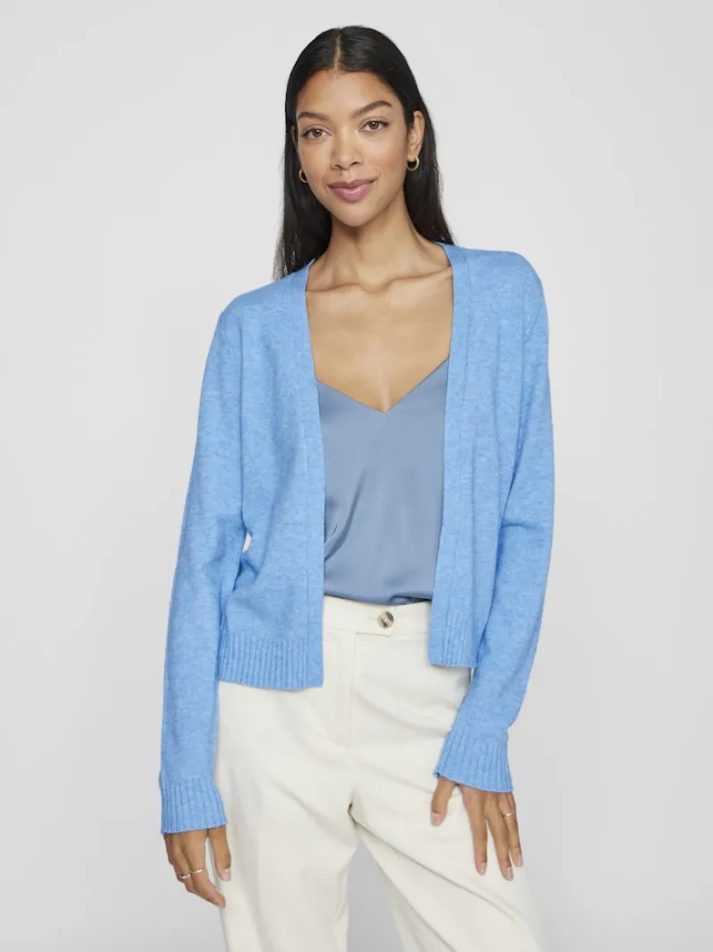 Vila Pullover & Sweatshirts*VIRIL SHORT L/S KNIT CARDIGAN-NOOS blissful blue