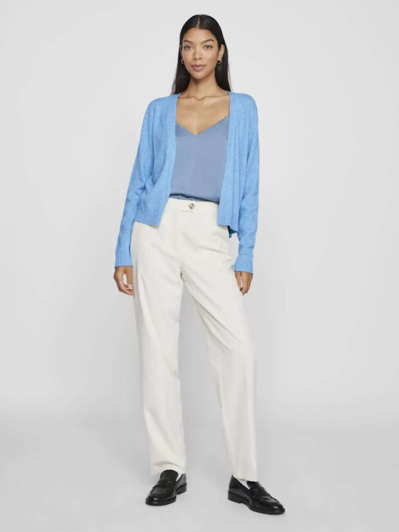 Vila Pullover & Sweatshirts*VIRIL SHORT L/S KNIT CARDIGAN-NOOS blissful blue