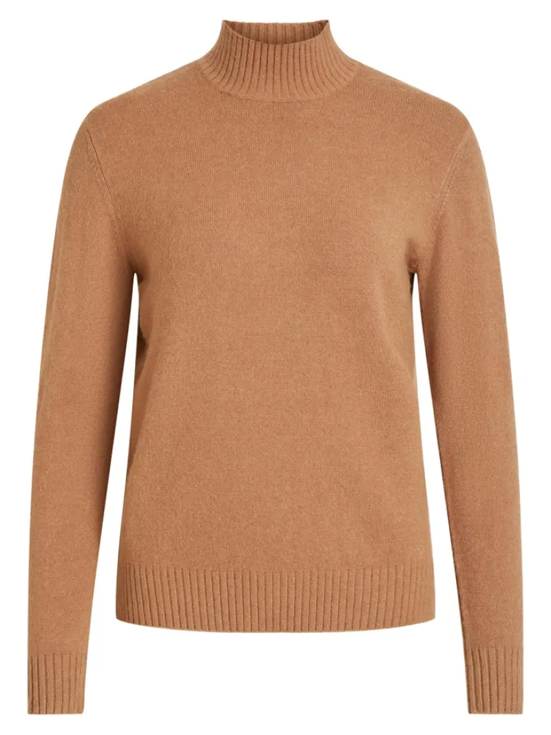 Vila Pullover & Sweatshirts*VIRIL TURTLENECK L/S KNIT TOP-FAV tigers eye