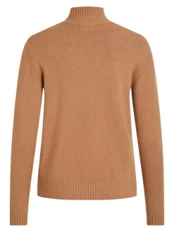 Vila Pullover & Sweatshirts*VIRIL TURTLENECK L/S KNIT TOP-FAV tigers eye