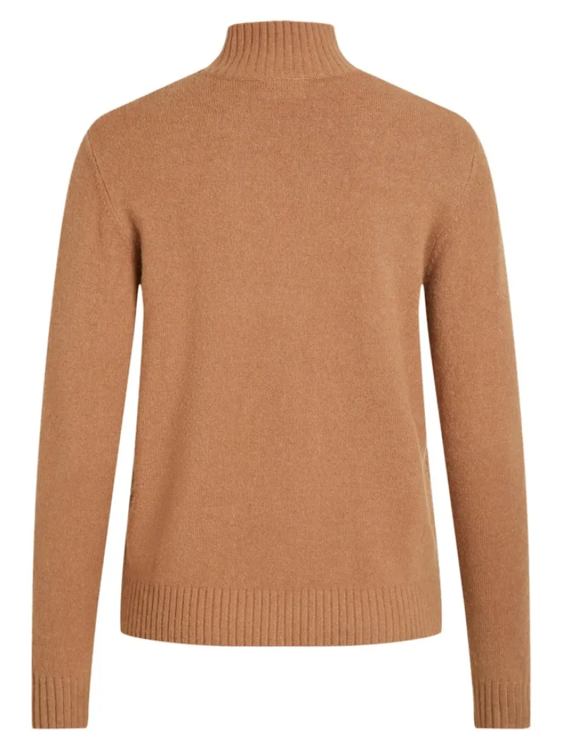 Vila Pullover & Sweatshirts*VIRIL TURTLENECK L/S KNIT TOP-FAV tigers eye