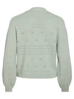 Vila Pullover & Sweatshirts*VIRIL V-NECK L/S KNIT CARDIGAN - NOOS silt green