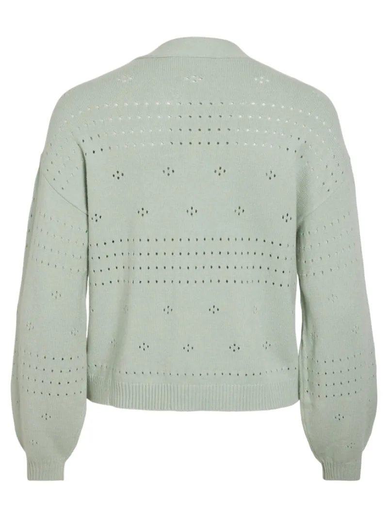 Vila Pullover & Sweatshirts*VIRIL V-NECK L/S KNIT CARDIGAN - NOOS silt green