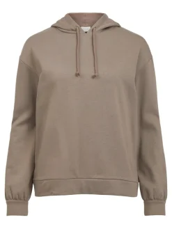 Vila Pullover & Sweatshirts*VIRUSTIE SWEAT HOODIE TOP - NOOS fungi