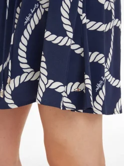 Tommy Hilfiger Röcke*VIS ROPE PRINT SHORT SKIRT coastal rope carbon navy