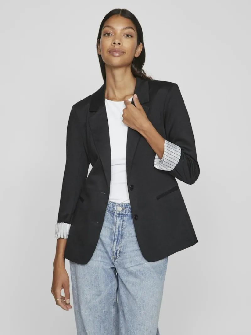 Vila Jacken*VISAGA L/S JERSEY BLAZER /KA Black