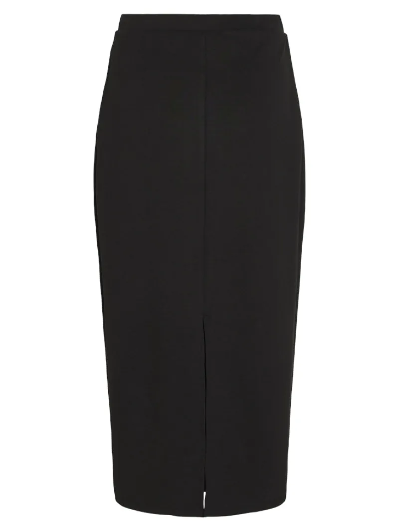 Vila Röcke*VISANDY HW MIDI SKIRT Black