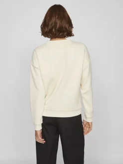 Vila Pullover & Sweatshirts*VISANDY L/S SWEAT TOP - NOOS birch