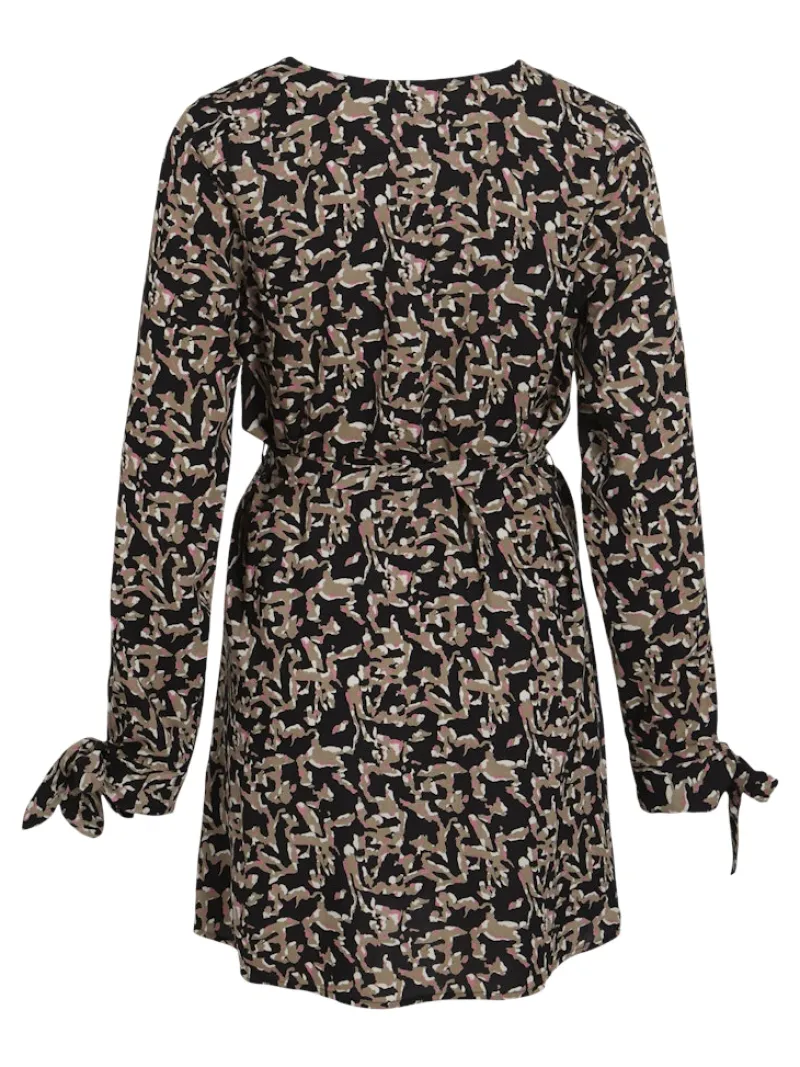 Vila Kleider*VISAVO L/S V-NECK DRESS / B Black