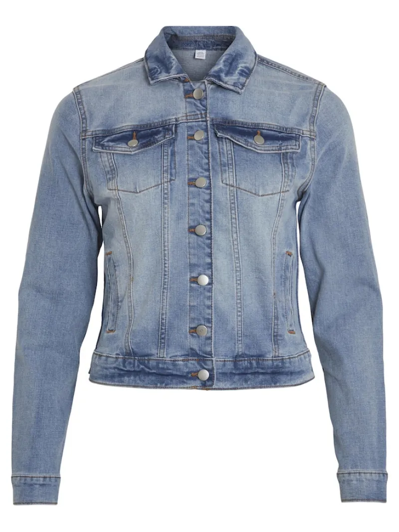 Vila Jacken*VISHOW NEW L/S DENIM JACKET - NOOS Light Blue Denim