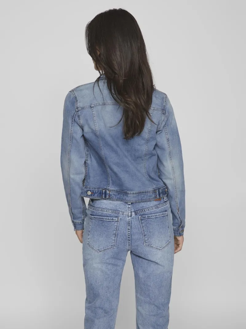 Vila Jacken*VISHOW NEW L/S DENIM JACKET - NOOS Light Blue Denim