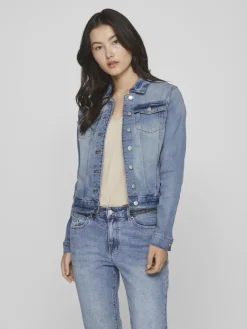 Vila Jacken*VISHOW NEW L/S DENIM JACKET - NOOS Light Blue Denim