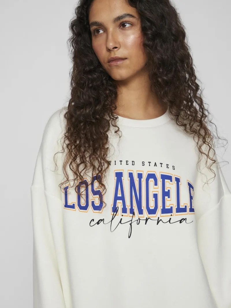 Vila Pullover & Sweatshirts*VISIF OVERSIZE SWEAT TOP optical snow1