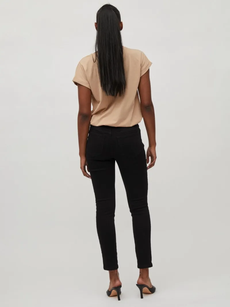 Vila Jeans*VISKINNIE GY RW SKINNY JEANS BLK/SU-NOOS Black Denim