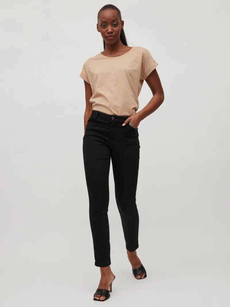 Vila Jeans*VISKINNIE GY RW SKINNY JEANS BLK/SU-NOOS Black Denim