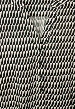 Street One Blusen*Viskose Bluse mit Print Black