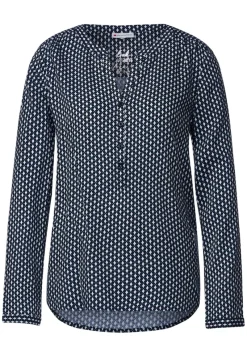 Street One Blusen*Viskose Bluse mit Print deep blue
