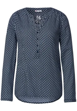 Street One Blusen*Viskose Bluse mit Print deep blue