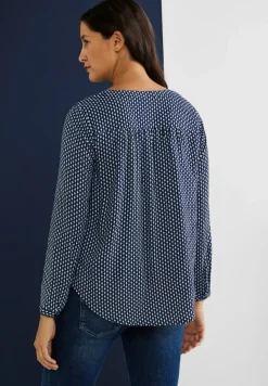Street One Blusen*Viskose Bluse mit Print deep blue