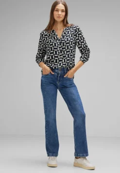 Street One Blusen*Viskose Bluse mit Print deep blue