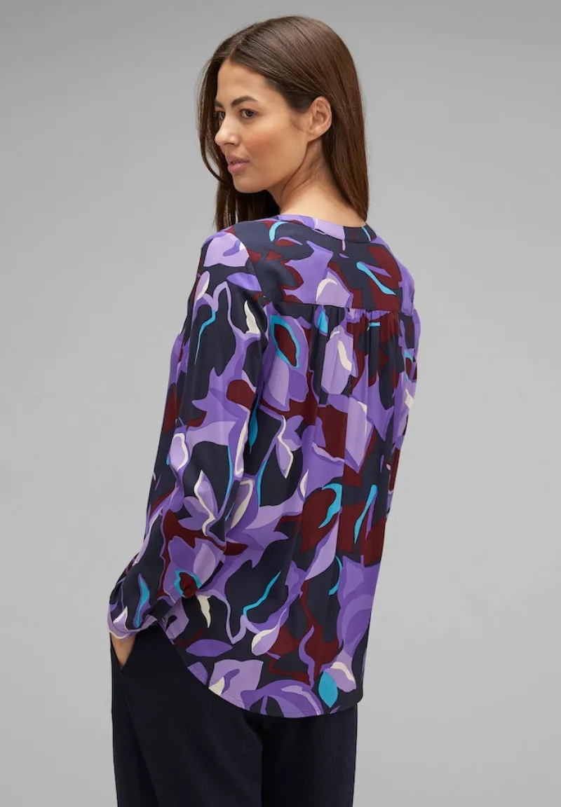 Street One Blusen*Viskose Bluse mit Print lupine lilac