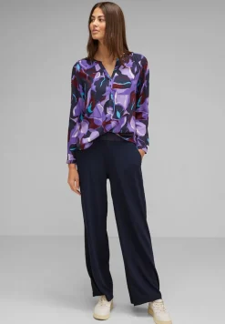 Street One Blusen*Viskose Bluse mit Print lupine lilac