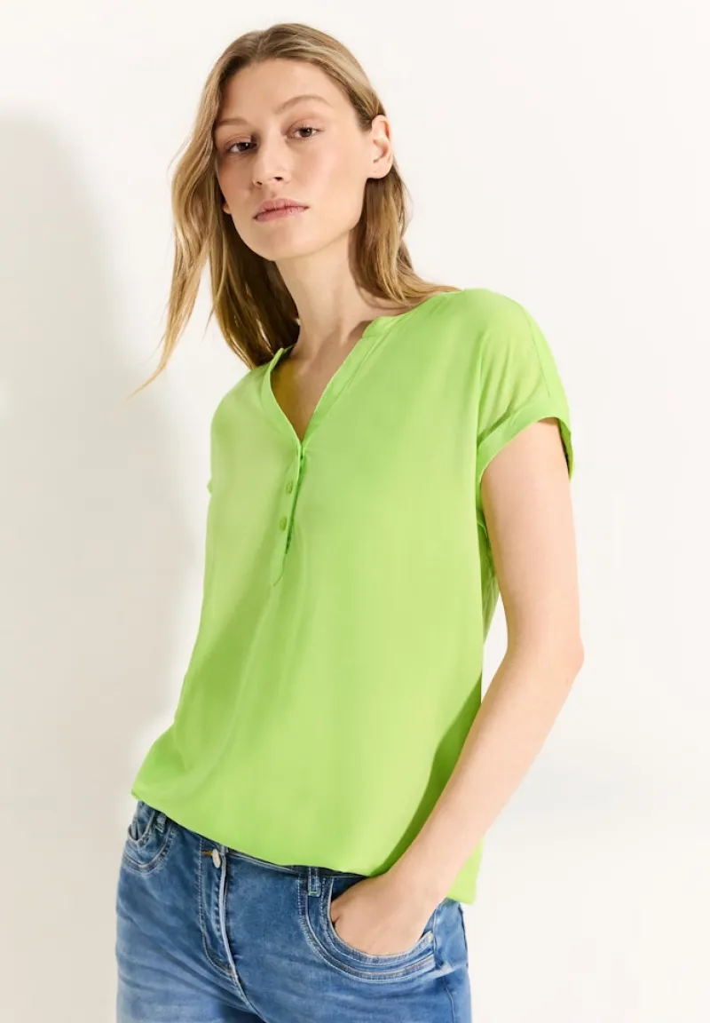 Cecil Blusen*Viskose Bluse soft lime