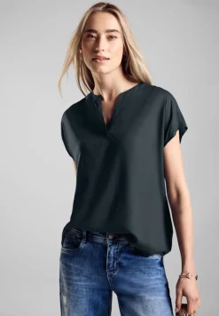 Street One Blusen*Viskose Blusenshirt cool vintage green