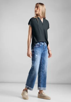 Street One Blusen*Viskose Blusenshirt cool vintage green