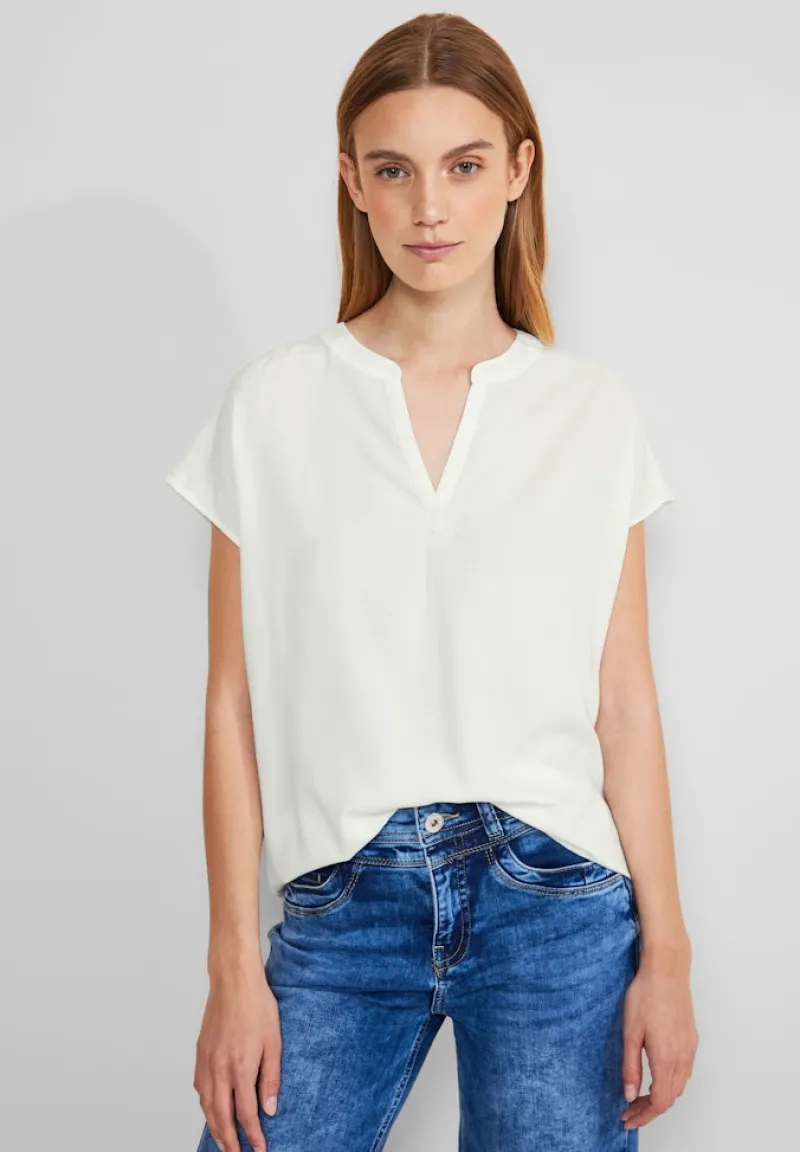 Street One Blusen*Viskose Blusenshirt off white