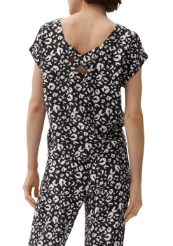 s.Oliver Blusen*Viskosebluse mit Rückenausschnitt Schwarz