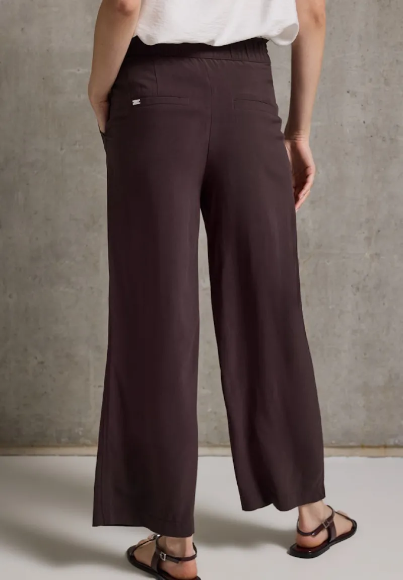 STREET ONE STUDIO Hosen*Viskose-Culotte fudge red