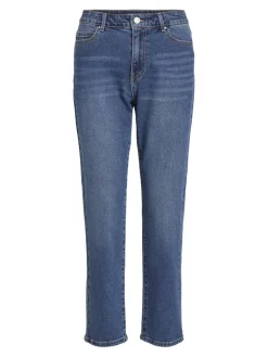 Vila Jeans*VISOMMER RWRE 7/8 STRAIGHT JEANS - NOOS Medium Blue Denim