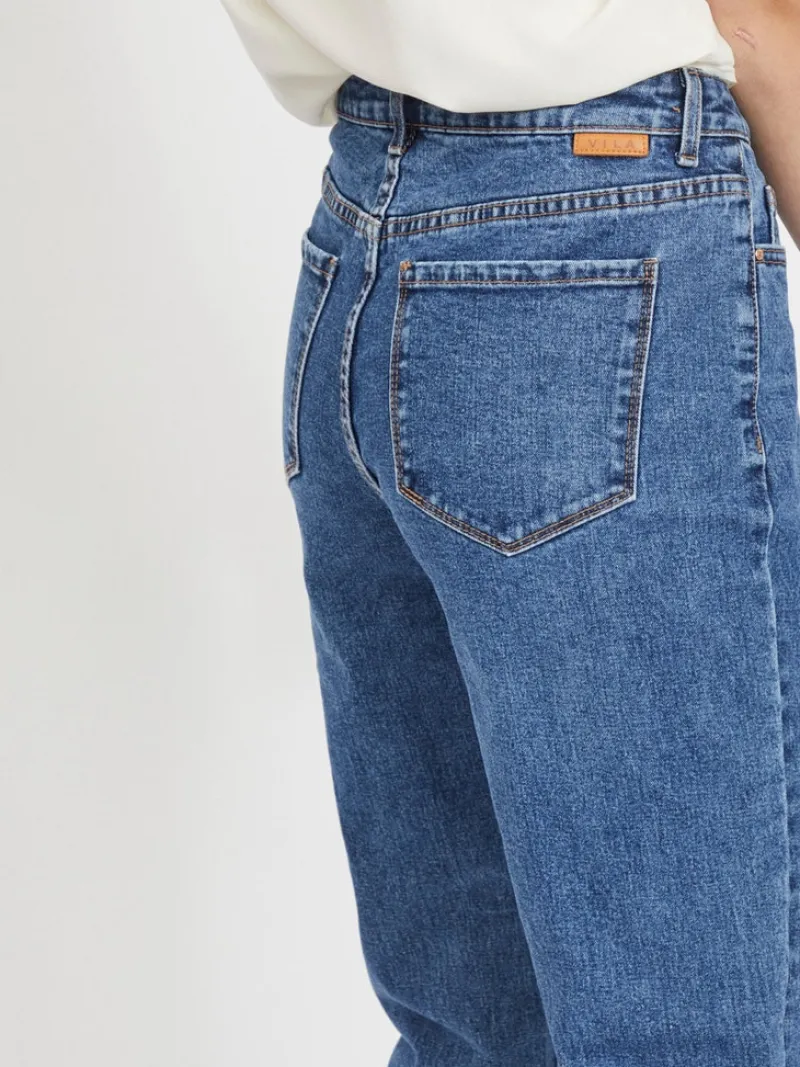 Vila Jeans*VISTRAY DL RW STRAIGHT JEANS MBD - NOOS Medium Blue Denim