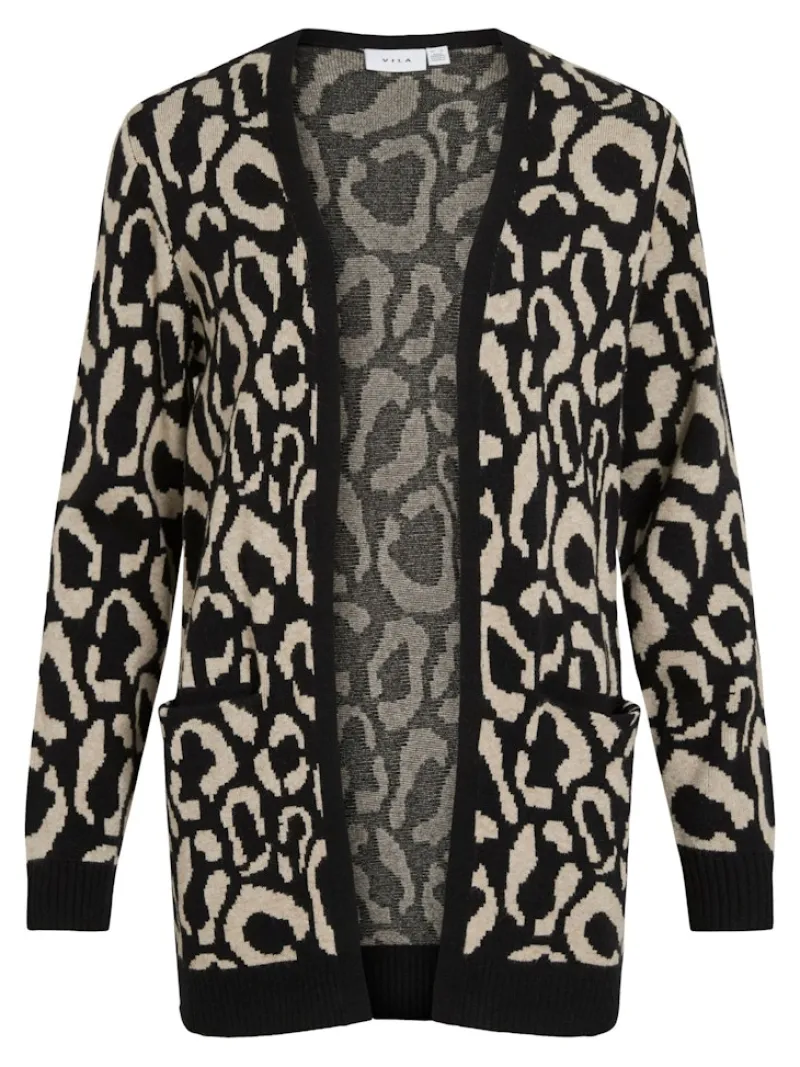 Vila Pullover & Sweatshirts*VITIF OPEN L/S KNIT CARDIGAN - NOOS black beauty