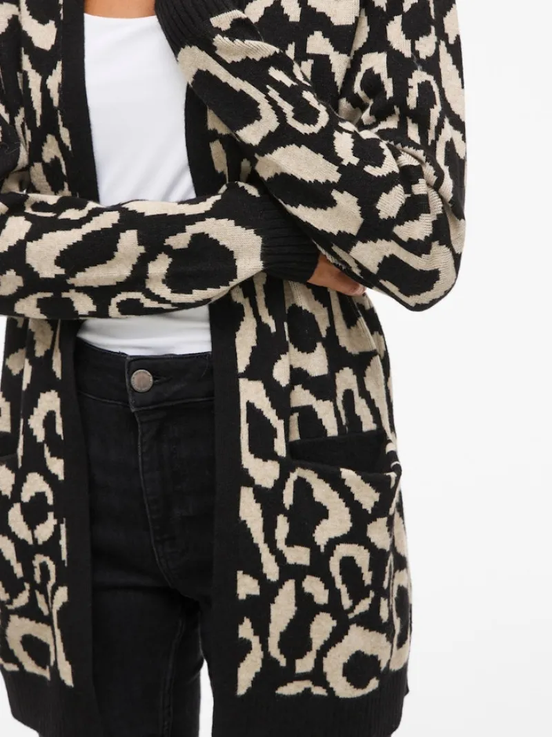 Vila Pullover & Sweatshirts*VITIF OPEN L/S KNIT CARDIGAN - NOOS black beauty