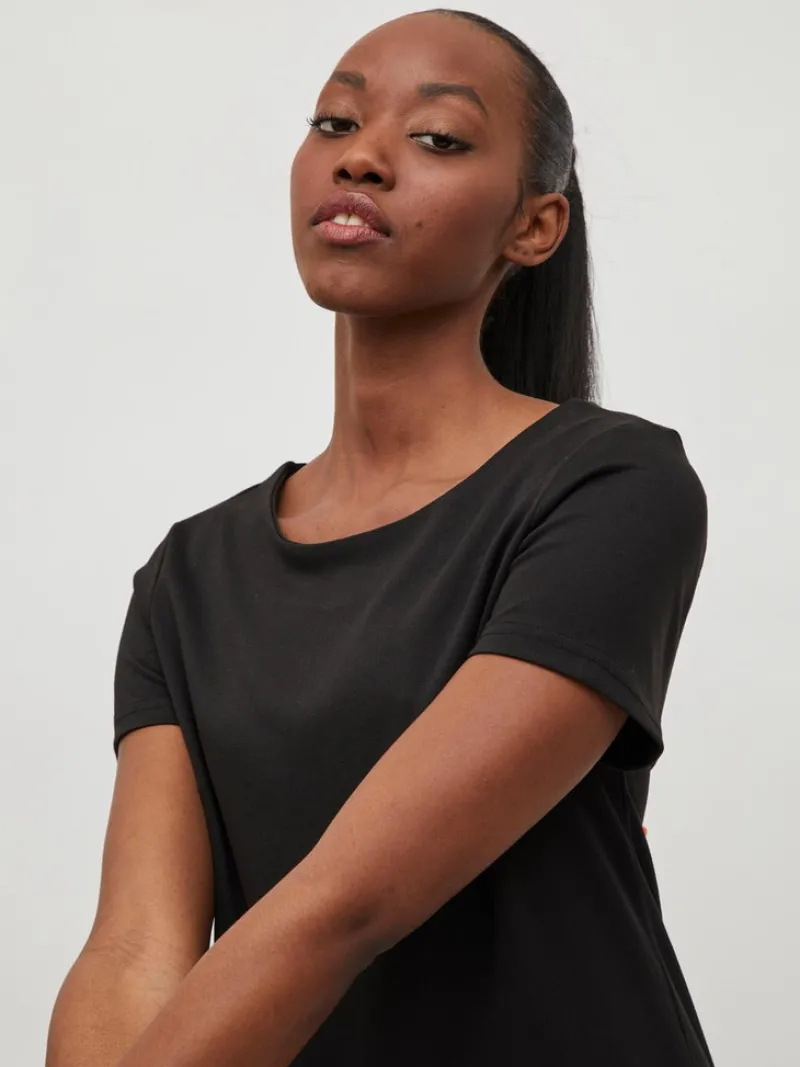 Vila Kleider*VITINNY NEW S/S DRESS - NOOS Black