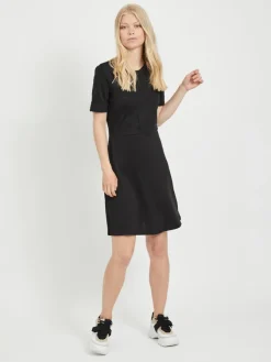 Vila Kleider*VITINNY SAPI S/S LACE DRESS/ZA Black