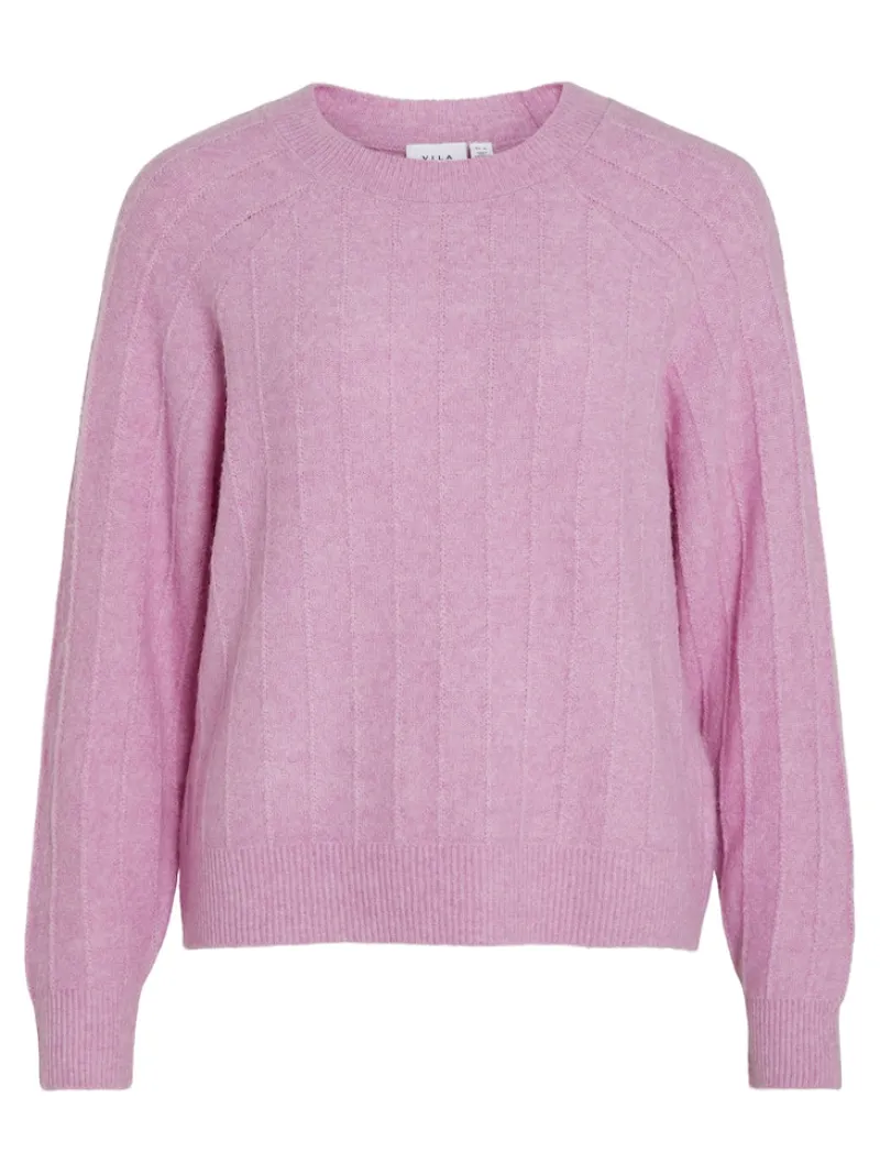 Vila Pullover & Sweatshirts*VITRINA L/S O-NECK KNIT TOP pastel lavender