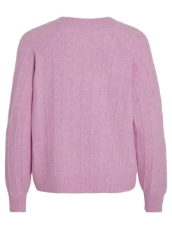 Vila Pullover & Sweatshirts*VITRINA L/S O-NECK KNIT TOP pastel lavender