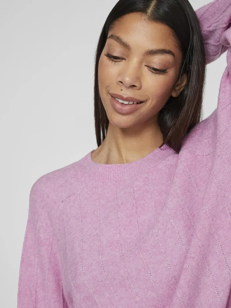 Vila Pullover & Sweatshirts*VITRINA L/S O-NECK KNIT TOP pastel lavender