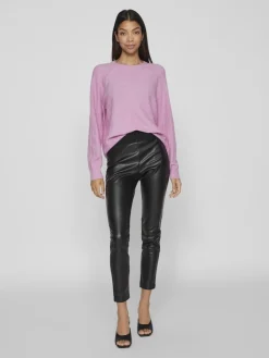 Vila Pullover & Sweatshirts*VITRINA L/S O-NECK KNIT TOP pastel lavender