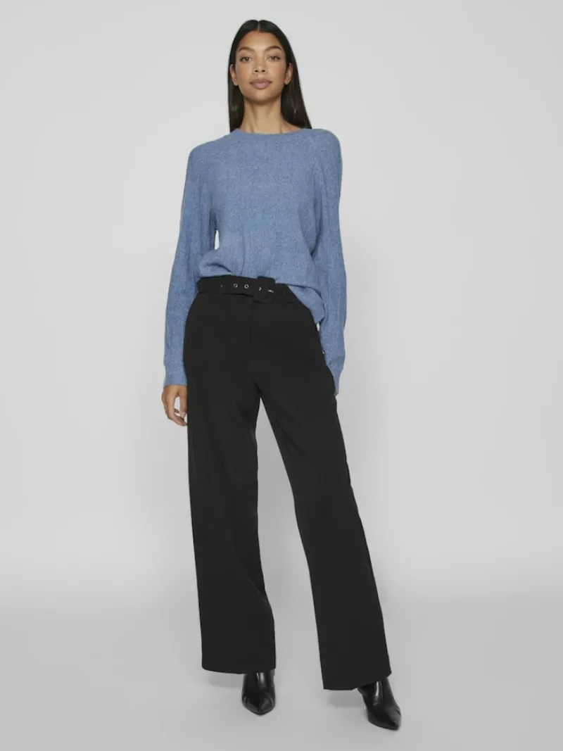 Vila Pullover & Sweatshirts*VITRINA L/S O-NECK KNIT TOP coronet blue