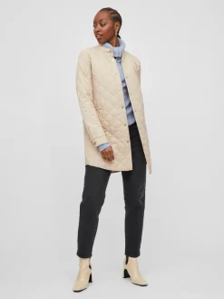 Vila Jacken*VITRISH QUILTED JACKET/SU - NOOS Cement